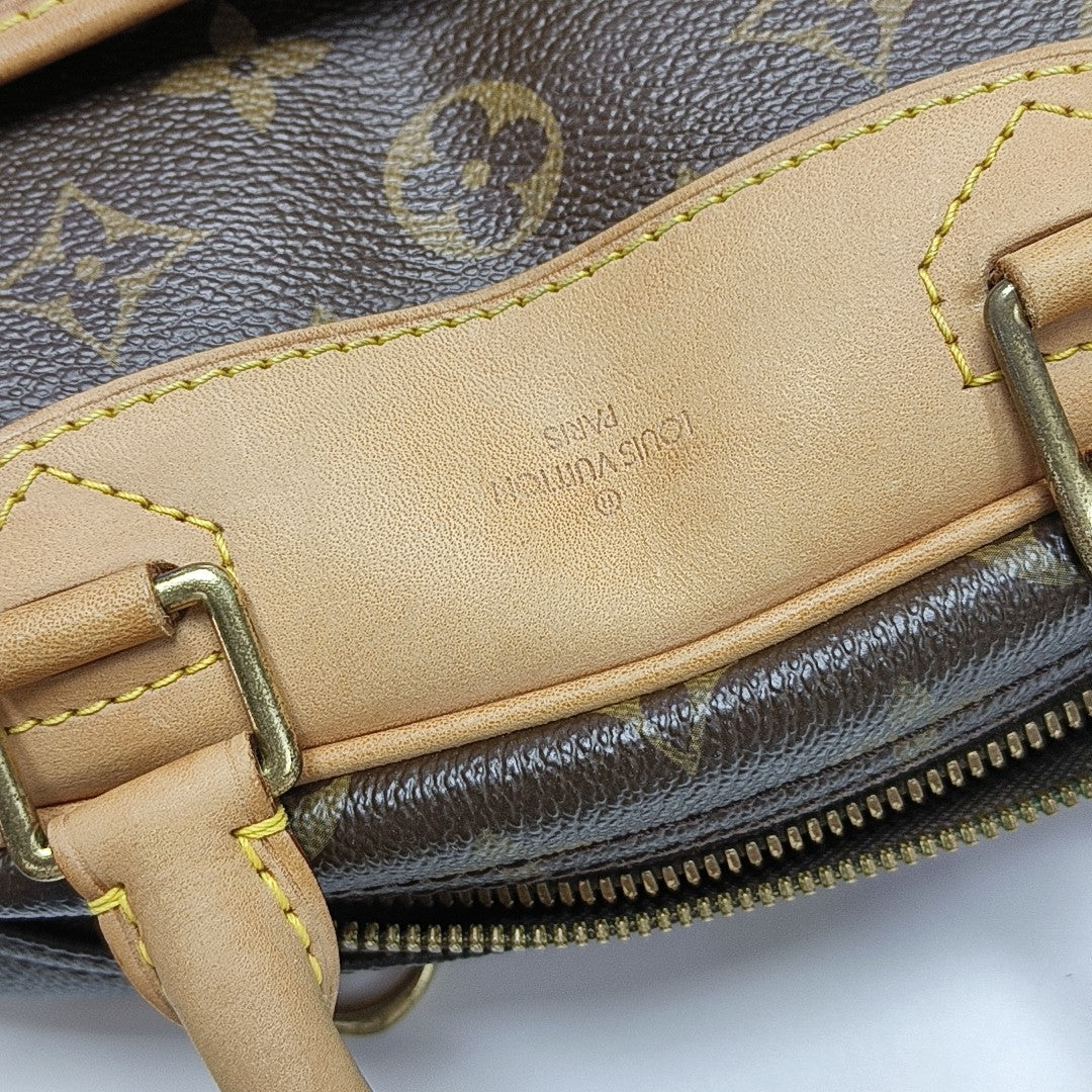 DEAUVILLE Monogram Coated Canvas Brown