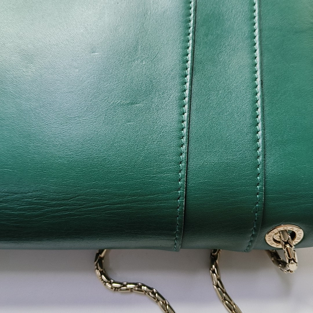 SERPENTI FOREVER Medium Calfskin Green