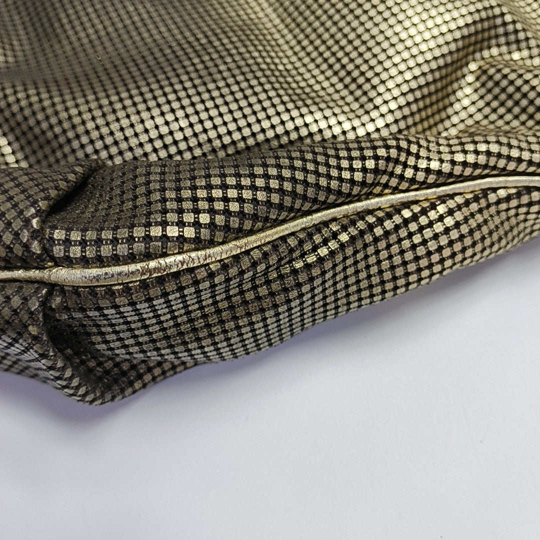 Calfskin Shoulder Bag Gold