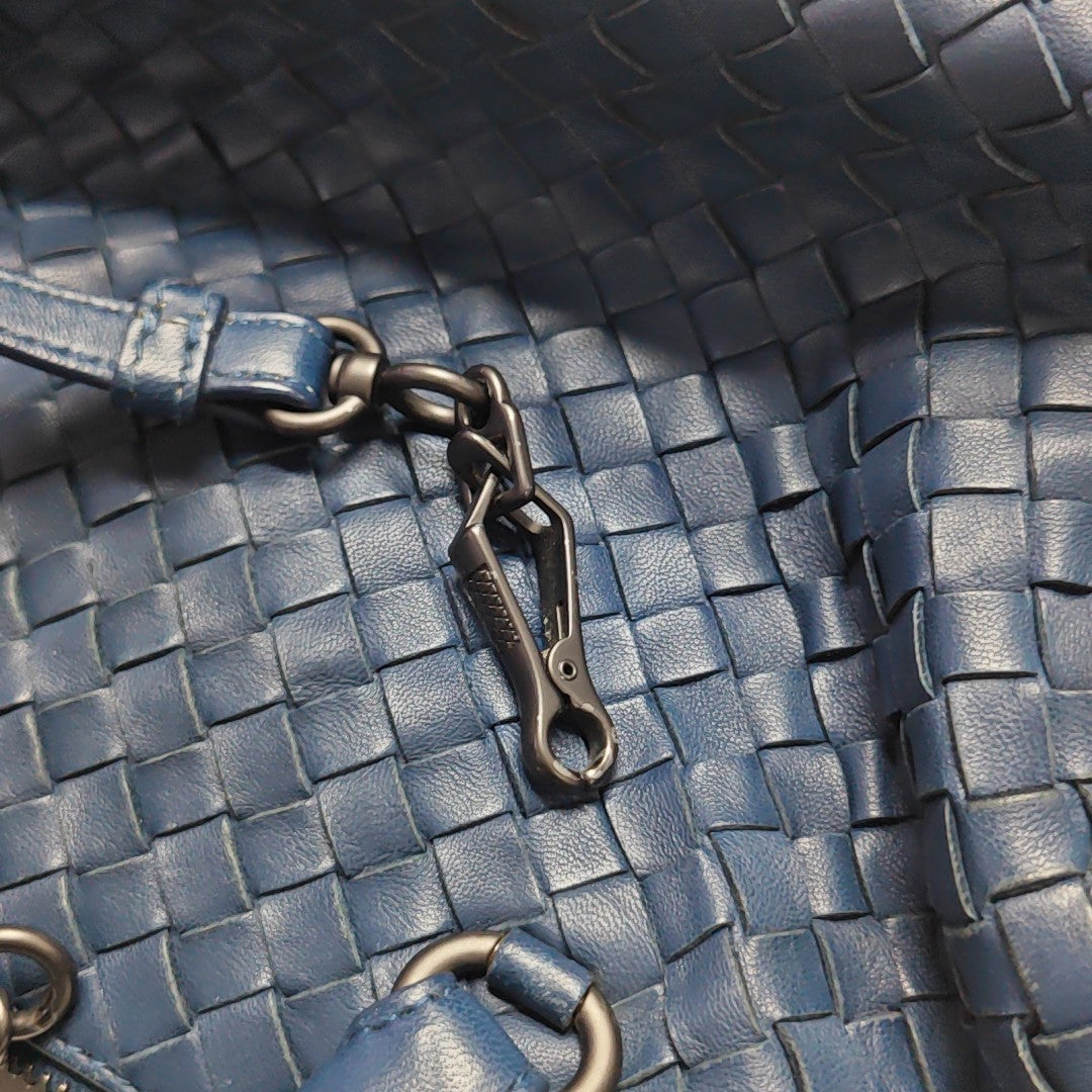Lambskin Shoulder Bag Blue