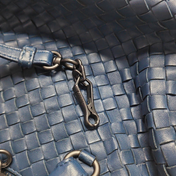 Lambskin Shoulder Bag Blue