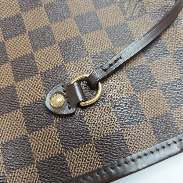 NEVERFULL GM Damier Ebene Coated Canvas Brown