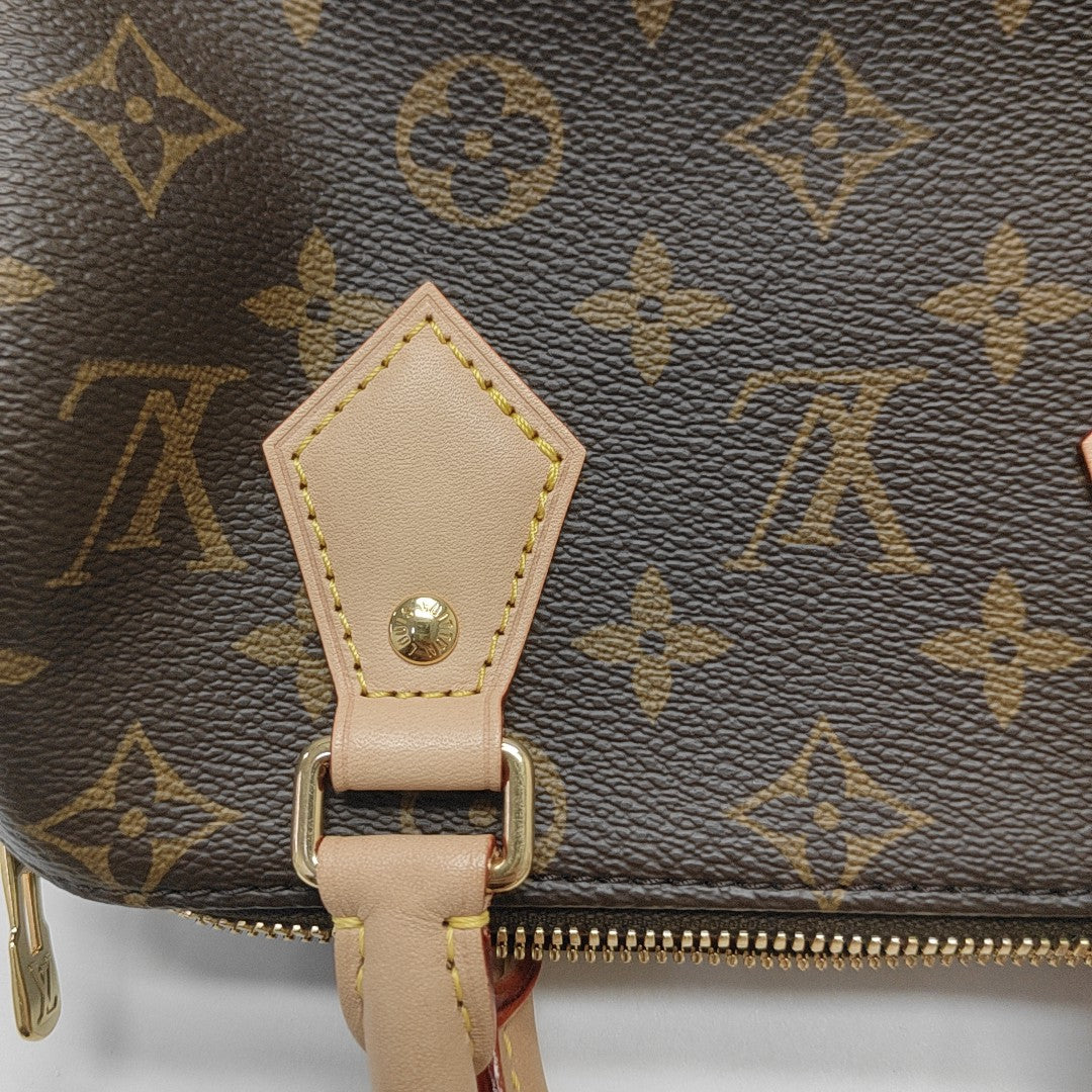 SPEEDY 20 Monogram Coated Canvas Brown