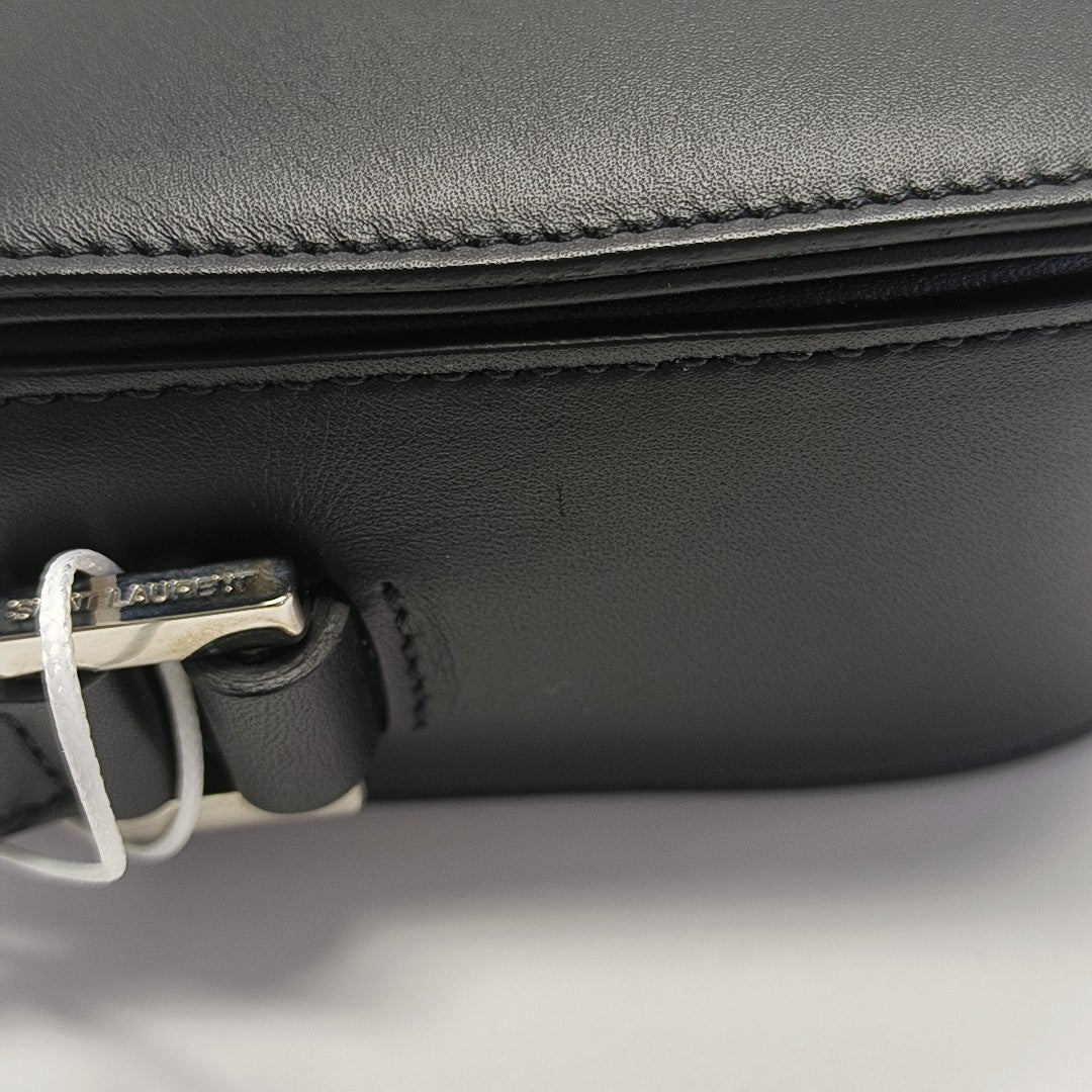 Calfskin Shoulder Bag Black