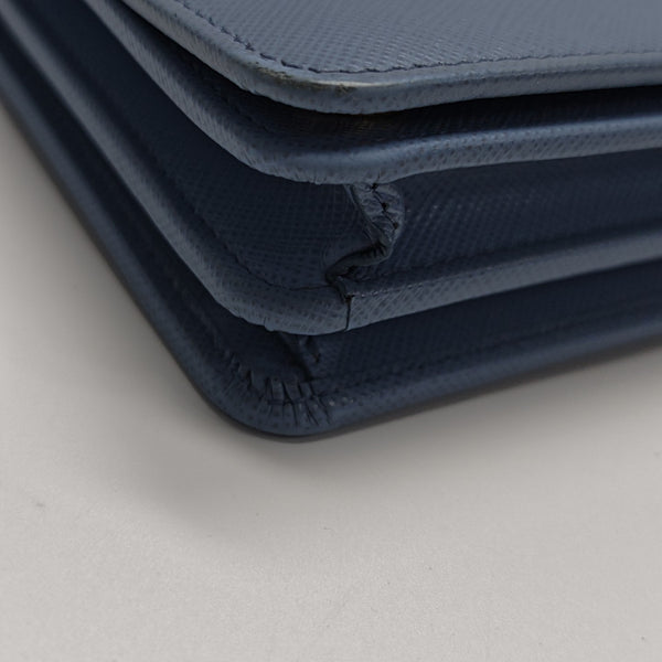 Calfskin Shoulder Bag Blue