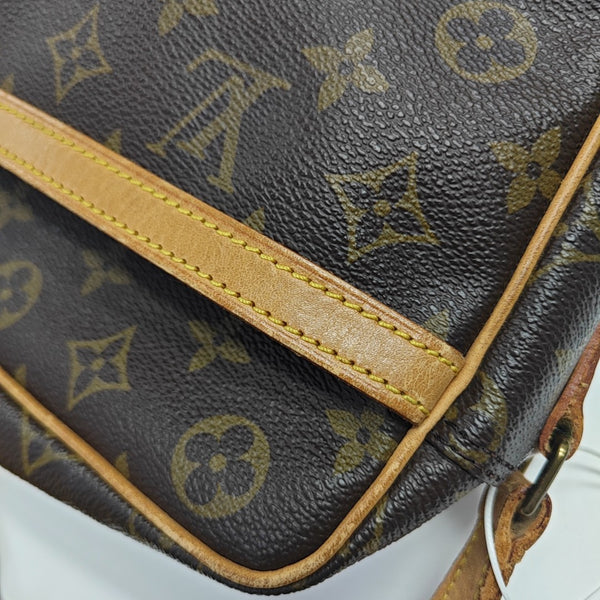 VINTAGE TROCADERO 30 Monogram Coated Canvas Brown