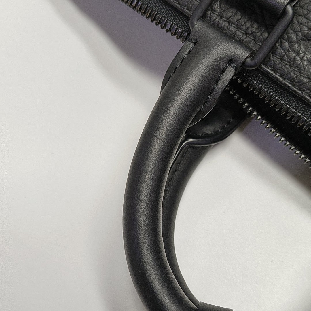 KEEPALL 35 Monogram Calfskin Black