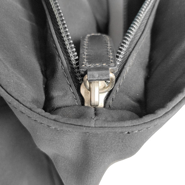 Nylon Top Handle Bag Black