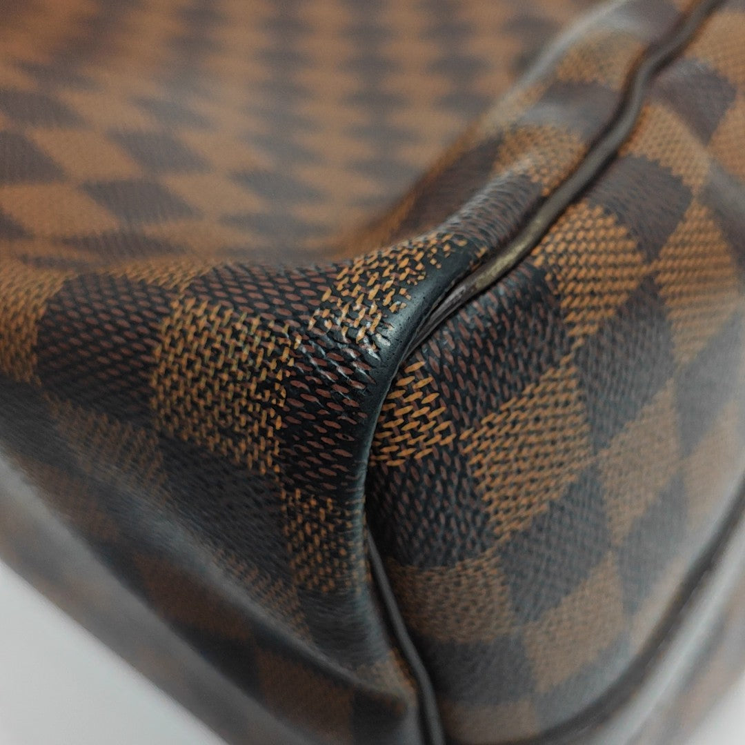 SPEEDY 30 Damier Ebene Coated Canvas Brown