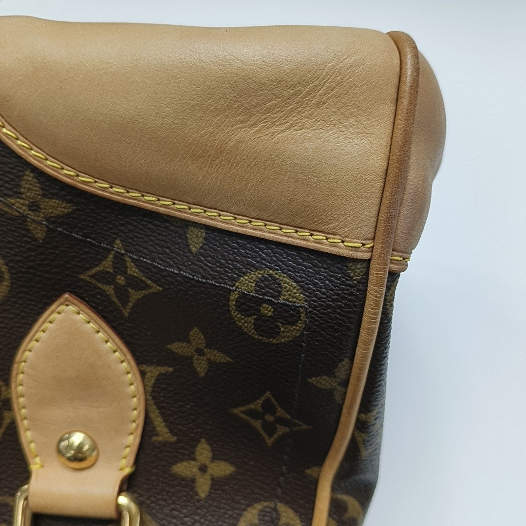 BEVERLY Monogram Coated Canvas Brown
