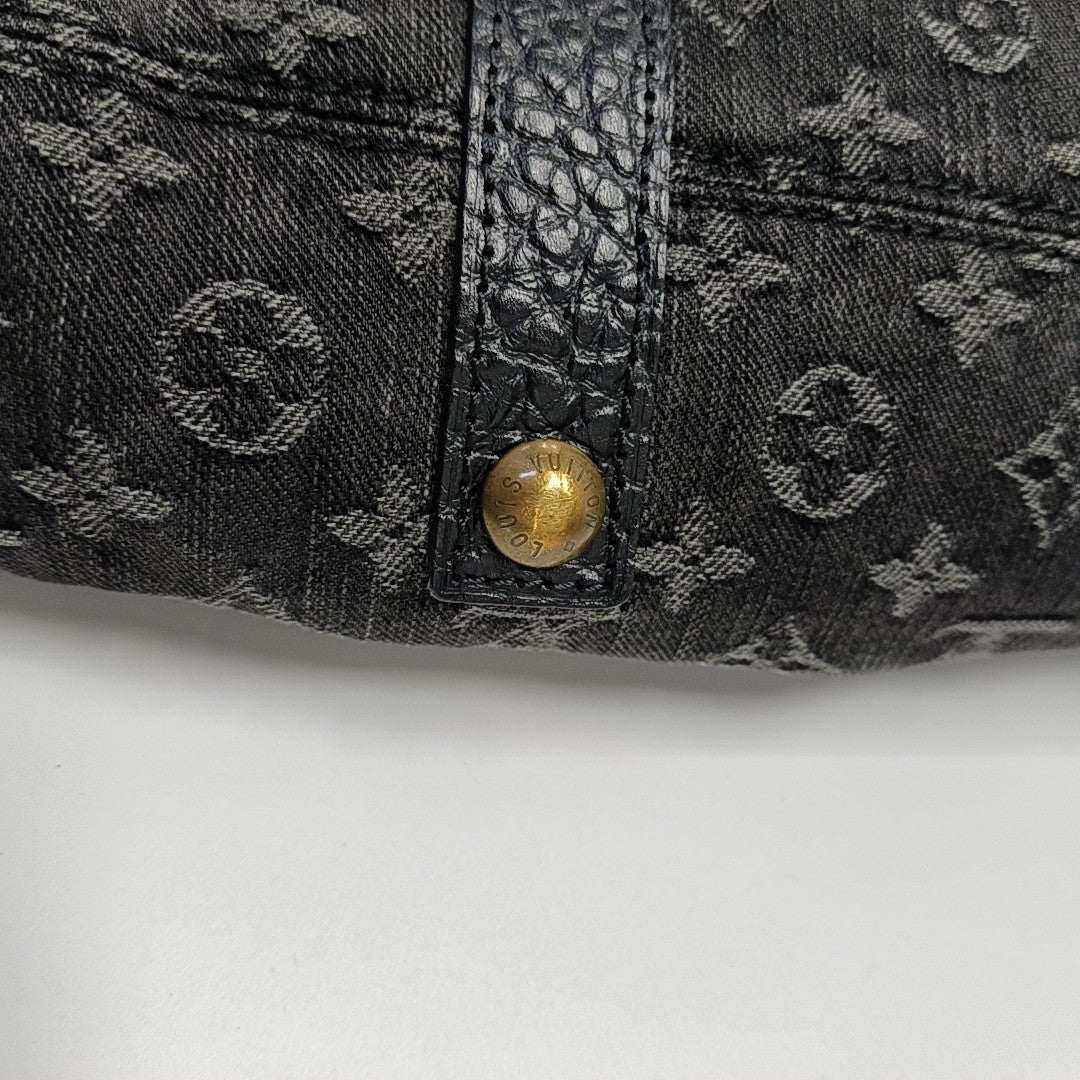 NEO CABBY Monogram Denim Black