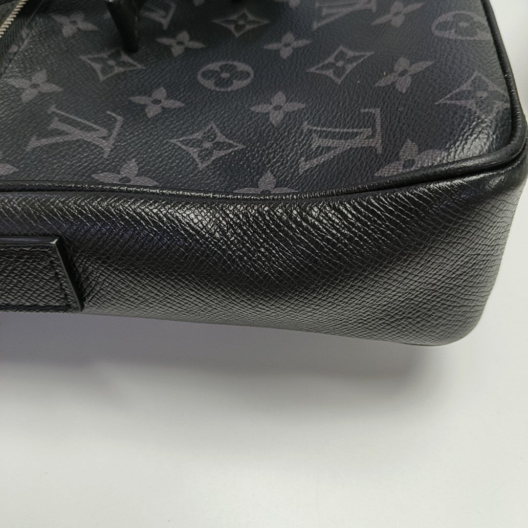 TAIGARAMA Monogram Coated Canvas Black