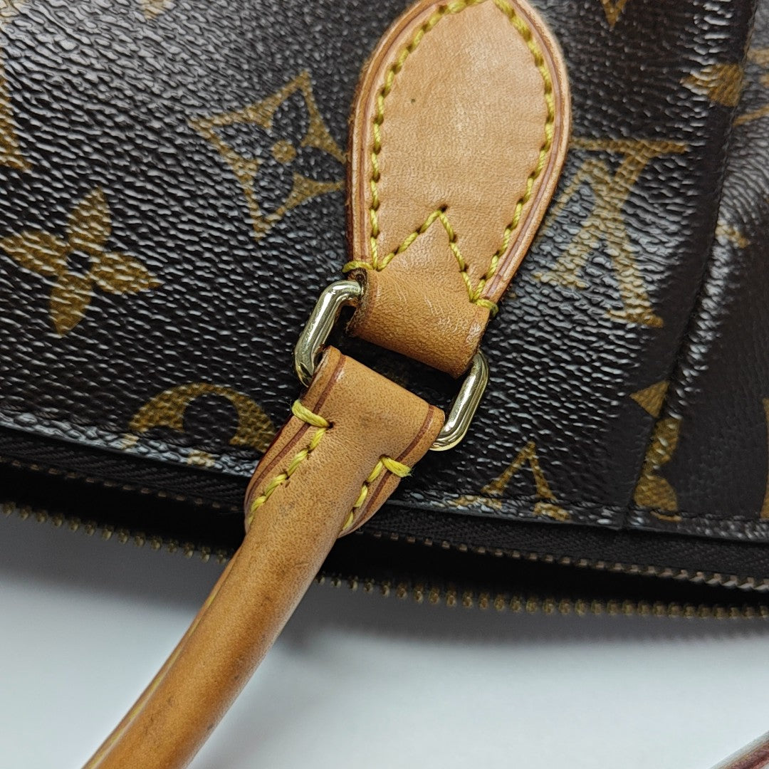 TURENNE Monogram Coated Canvas Brown