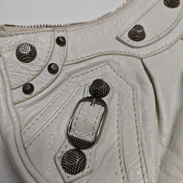 Le Cagole Small Lambskin White