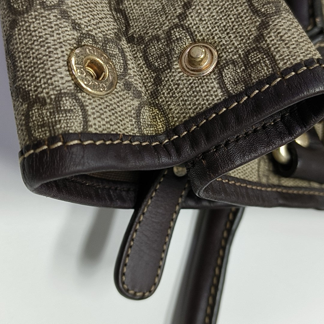 Monogram Coated Canvas Tote Bag Beige