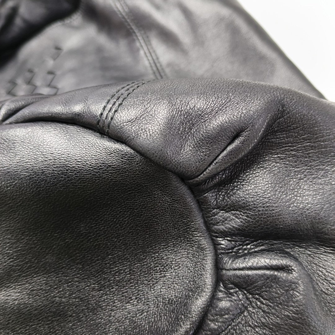 Calfskin Shoulder Bag Black