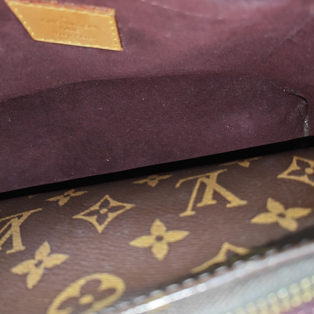 MONTAIGNE BB Monogram Coated Canvas Brown