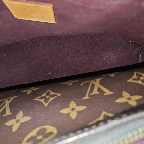 MONTAIGNE BB Monogram Coated Canvas Brown