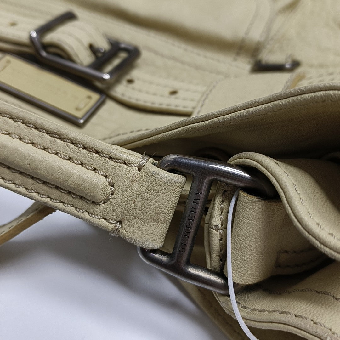 Calfskin Shoulder Bag Beige