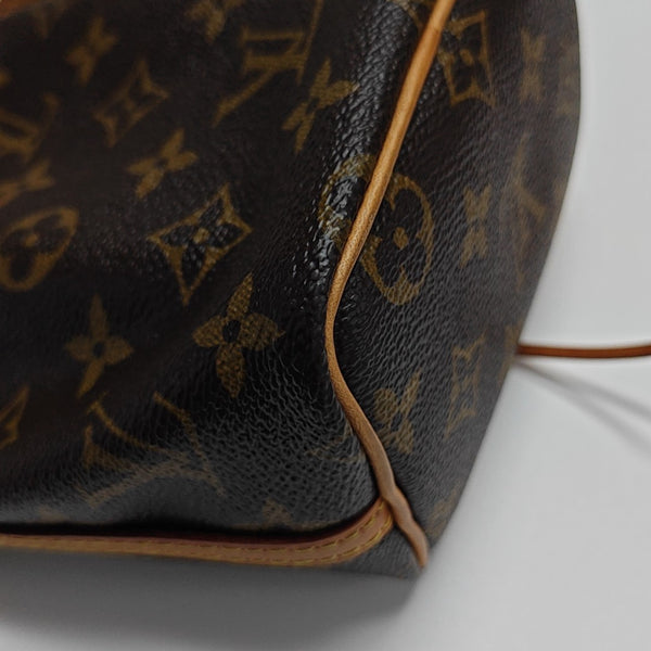 NÉONOÉ Nano Monogram Coated Canvas Brown