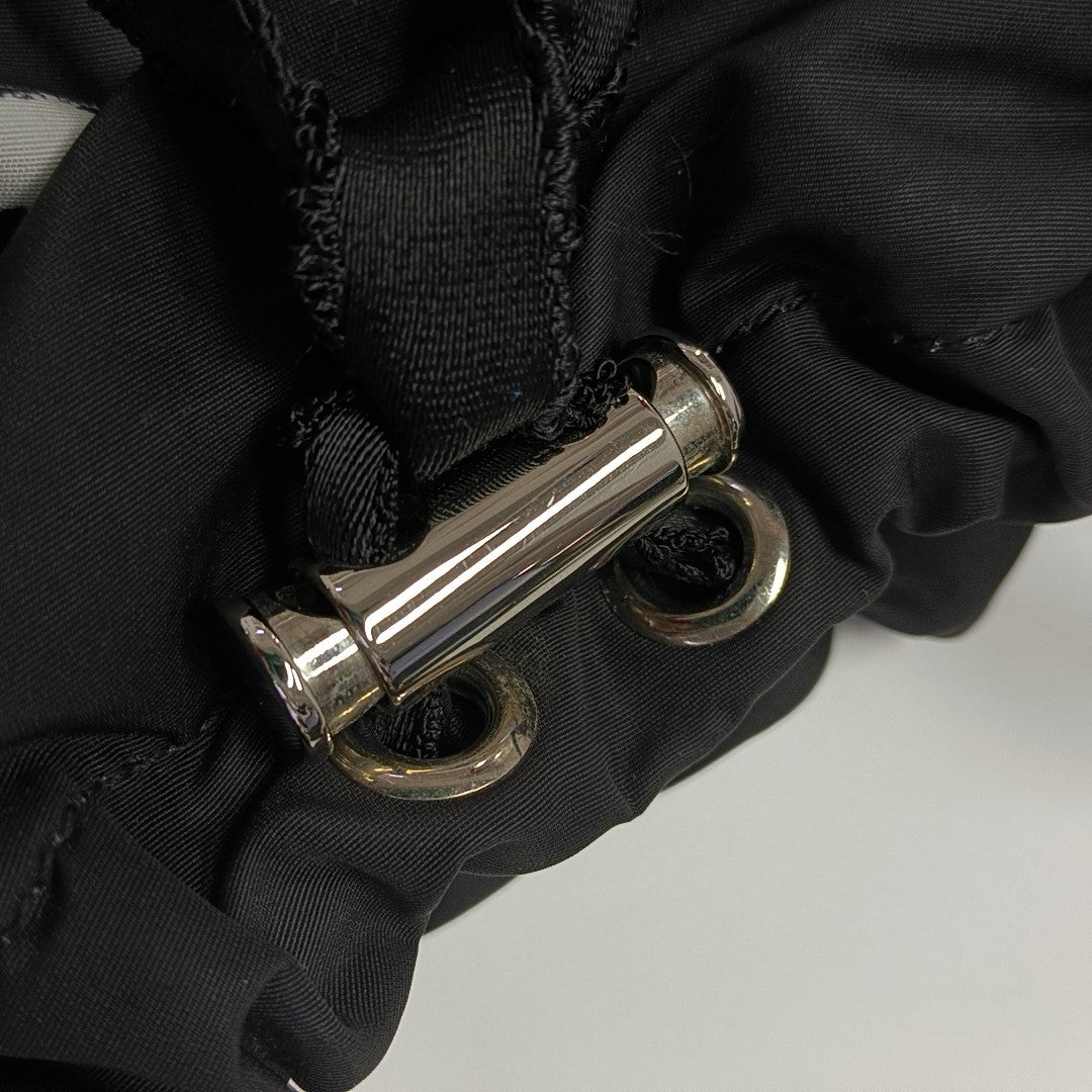 Nylon Shoulder Bag Black