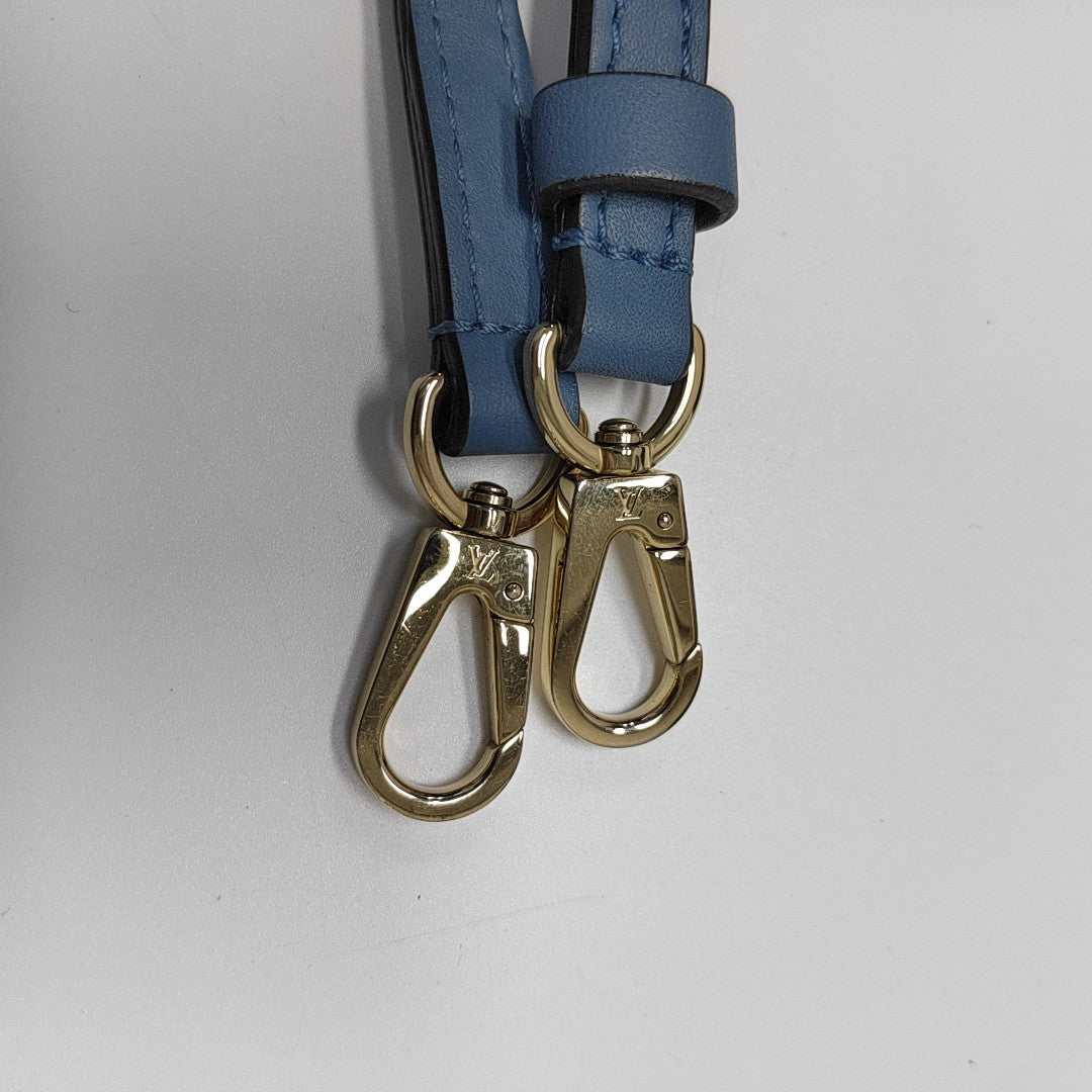 LOCKY BB Monogram Coated Canvas Blue