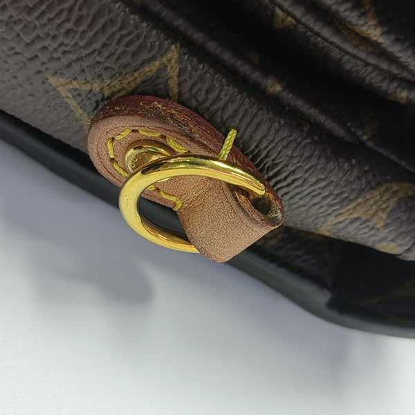 MÉTIS MM Monogram Coated Canvas Brown