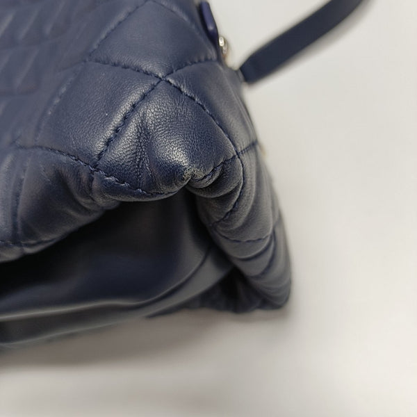 Quilted Lambskin Shoulder Bag Blue