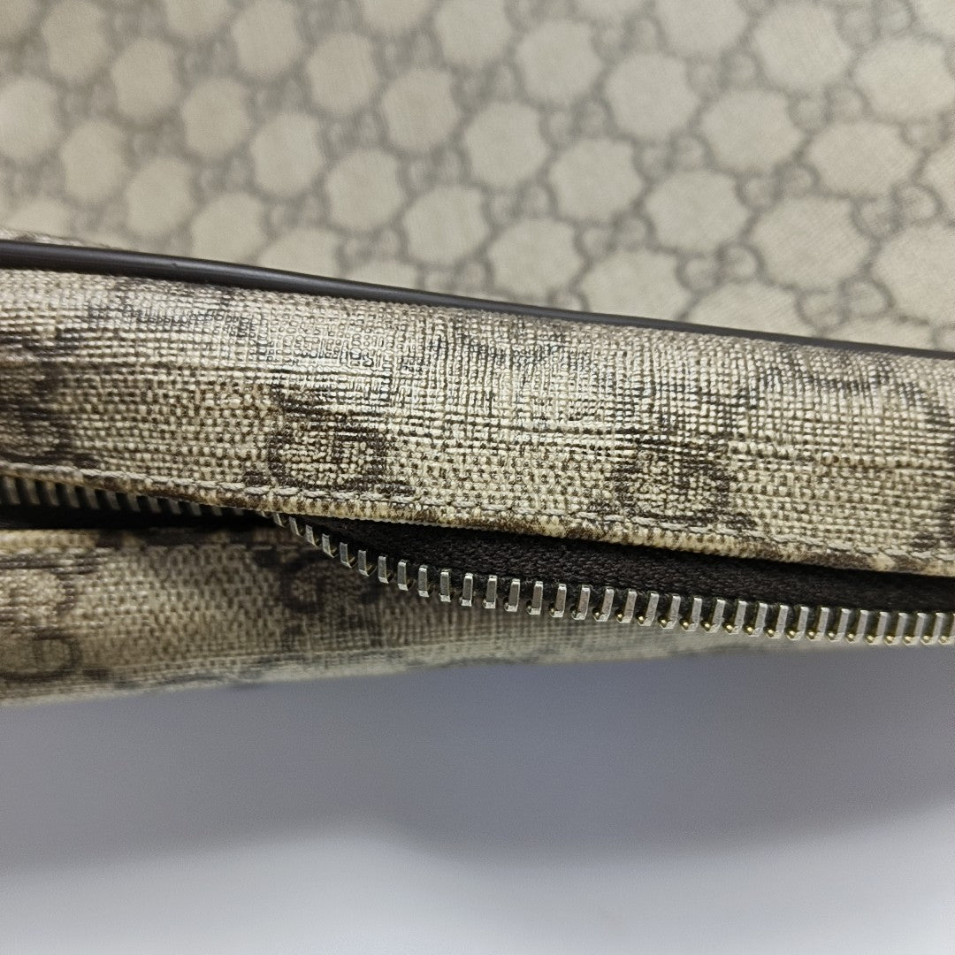 GG Supreme Monogram Coated Canvas Black