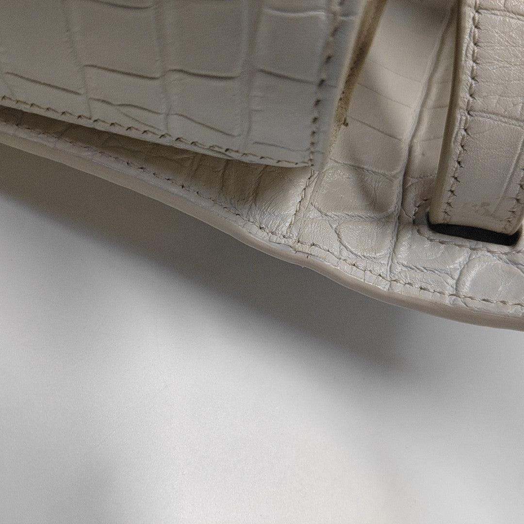 BELLECHASSE Calfskin White