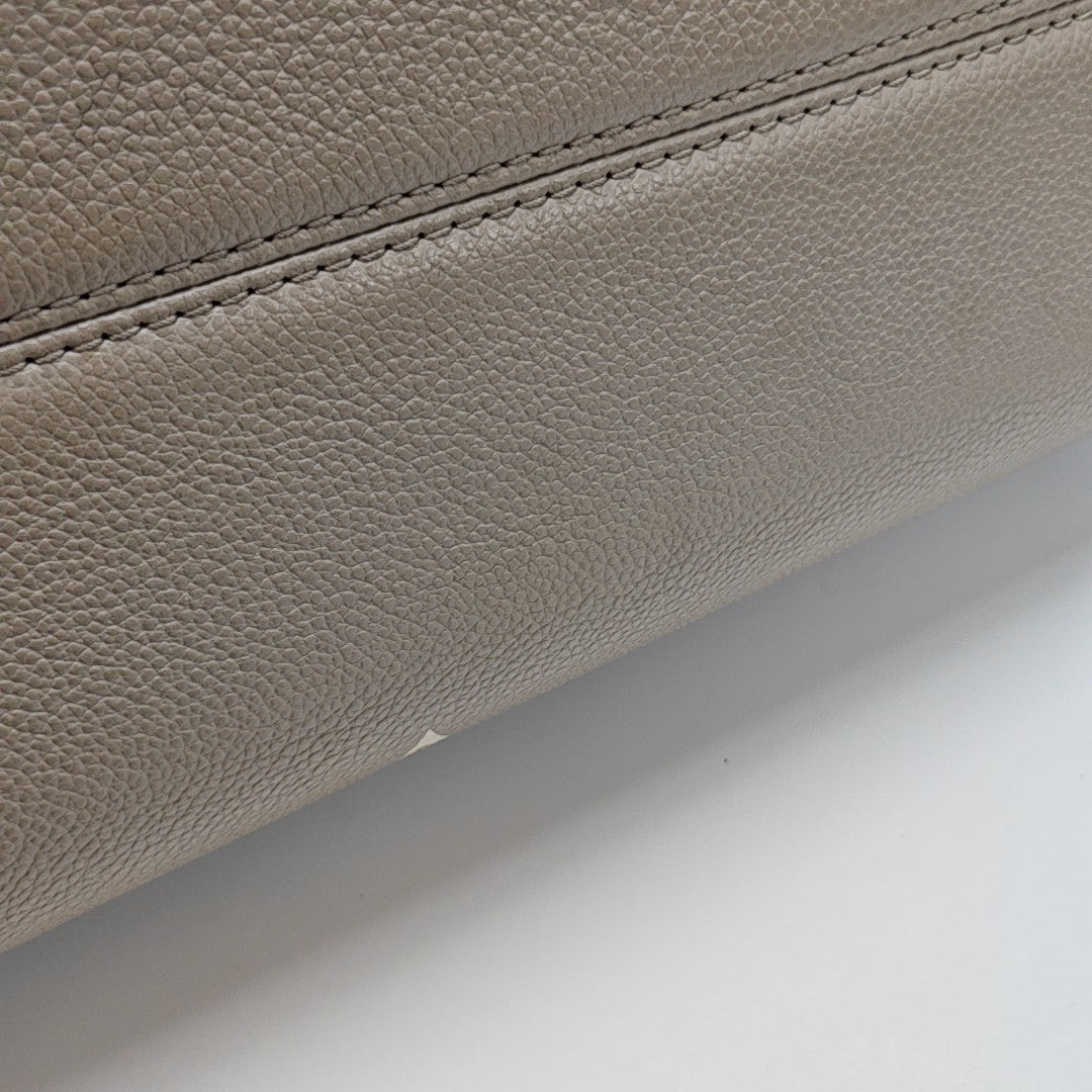 ONTHEGO MM Monogram Calfskin Gray