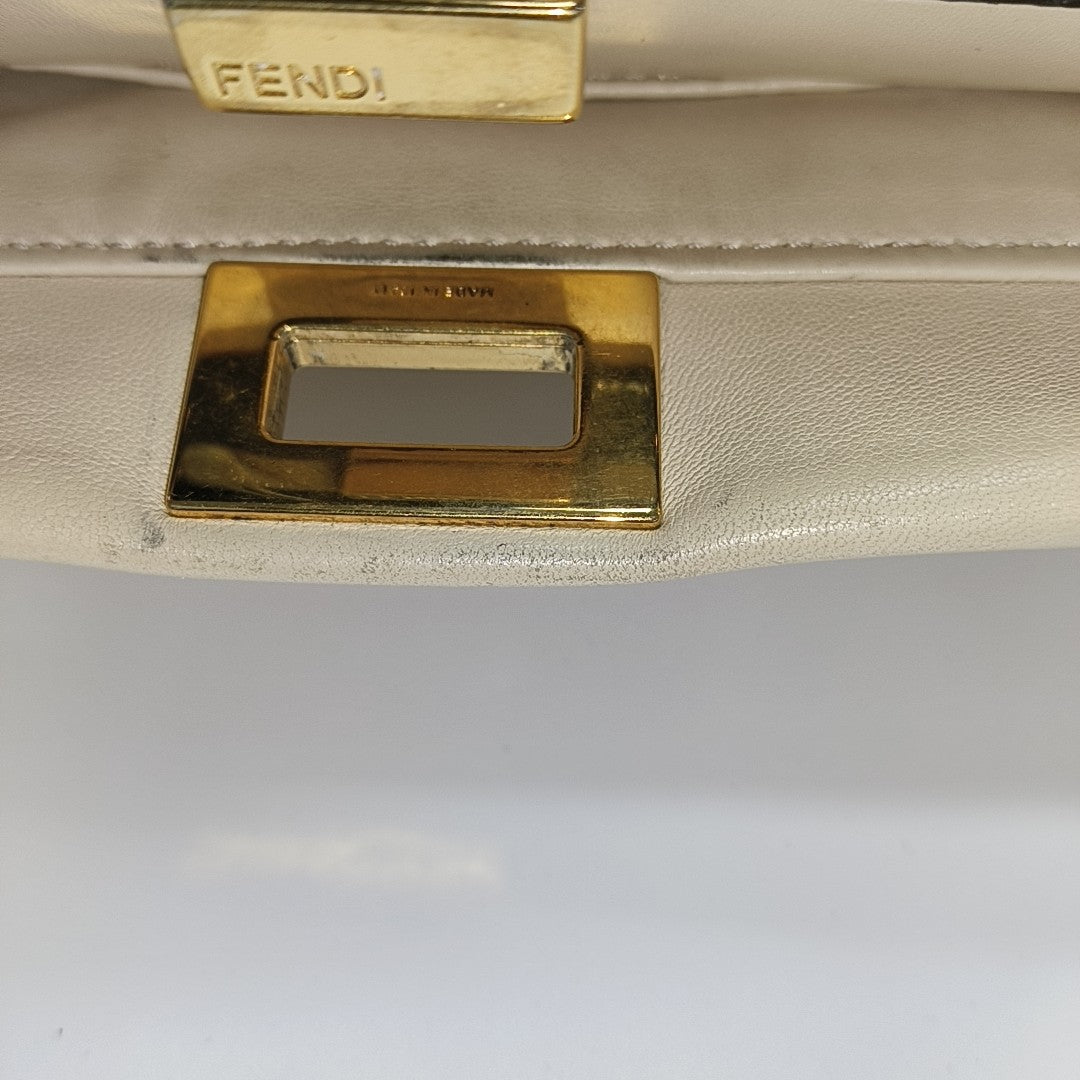 Peekaboo Mini Calfskin White