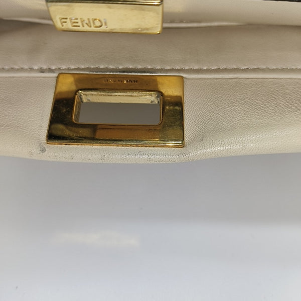 Peekaboo Mini Calfskin White