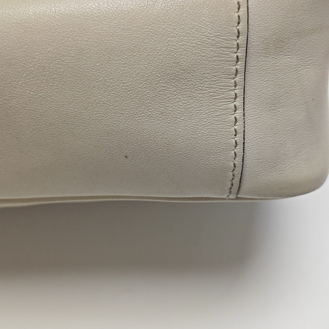 GG Marmont Medium Quilted Calfskin White