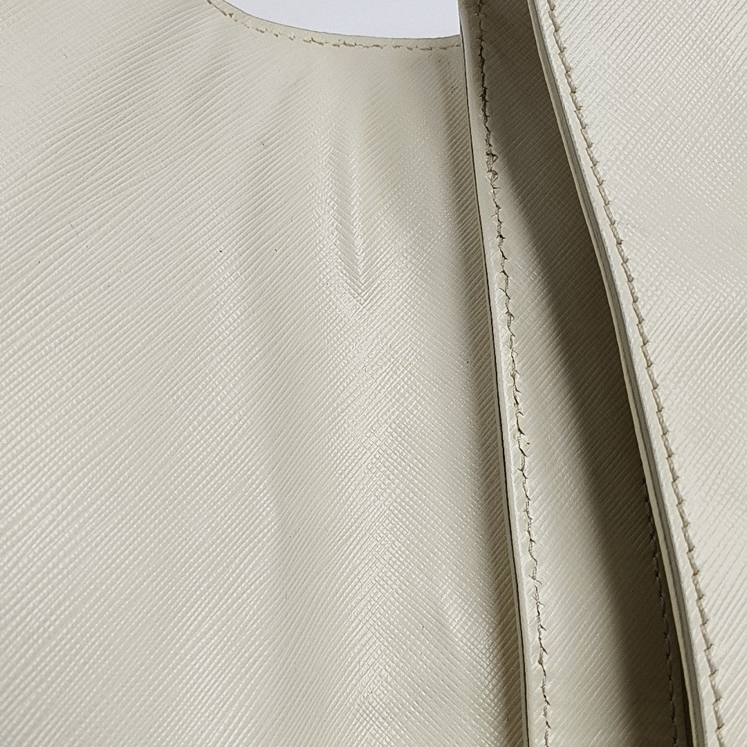 Calfskin Shoulder Bag White