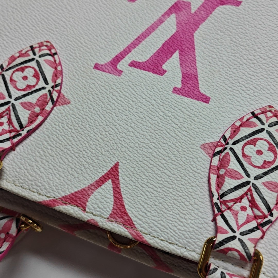 ONTHEGO PM Monogram Coated Canvas White