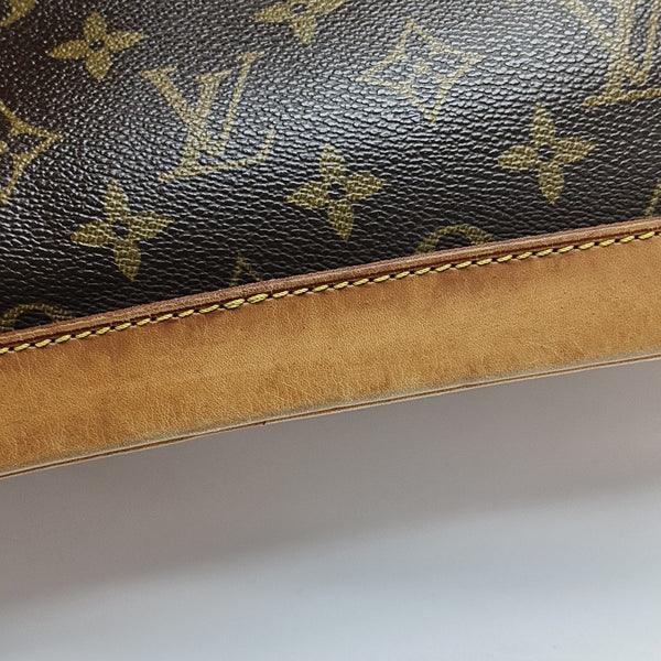 ALMA PM Monogram Coated Canvas Brown