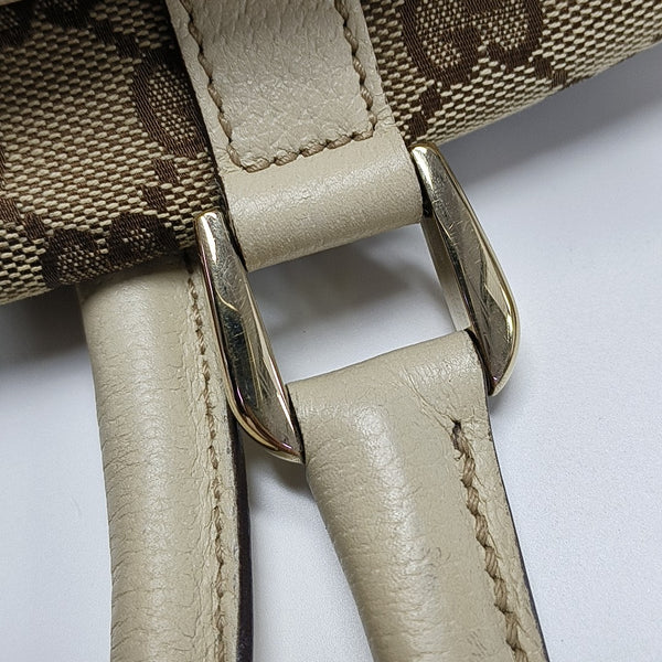 Monogram Canvas Top Handle Bag Brown