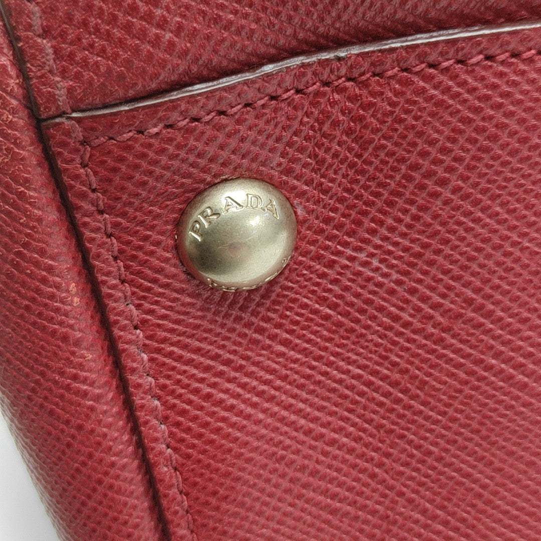 Calfskin Shoulder Bag Red