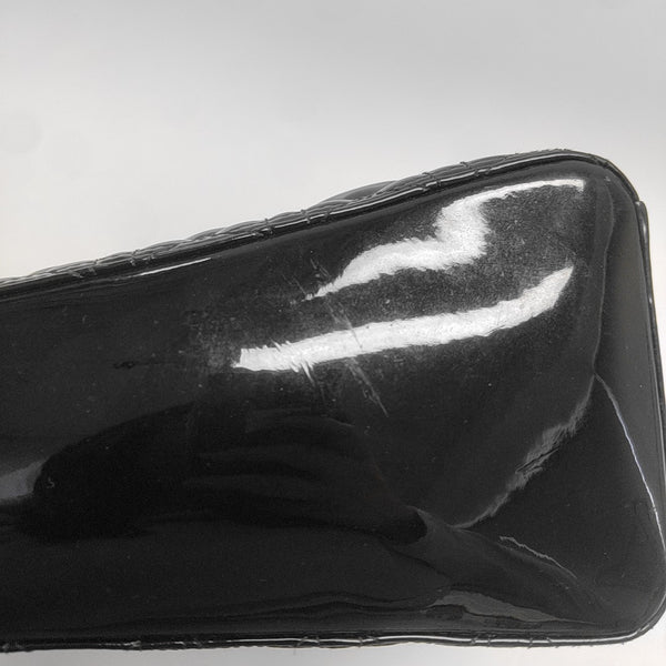 Lady Dior Large Patent Leather Black