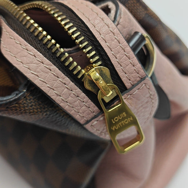 NORMANDY Damier Ebene Coated Canvas Brown