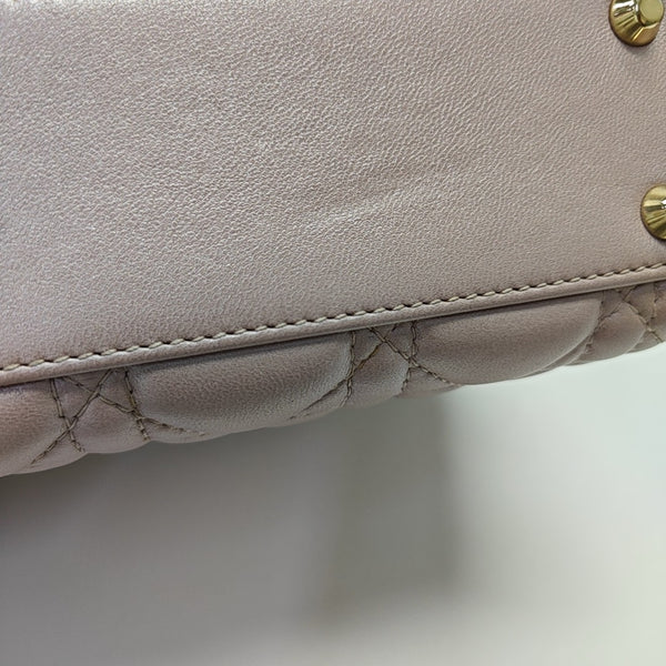 Lady Dior Mini Cannage Lambskin Pink
