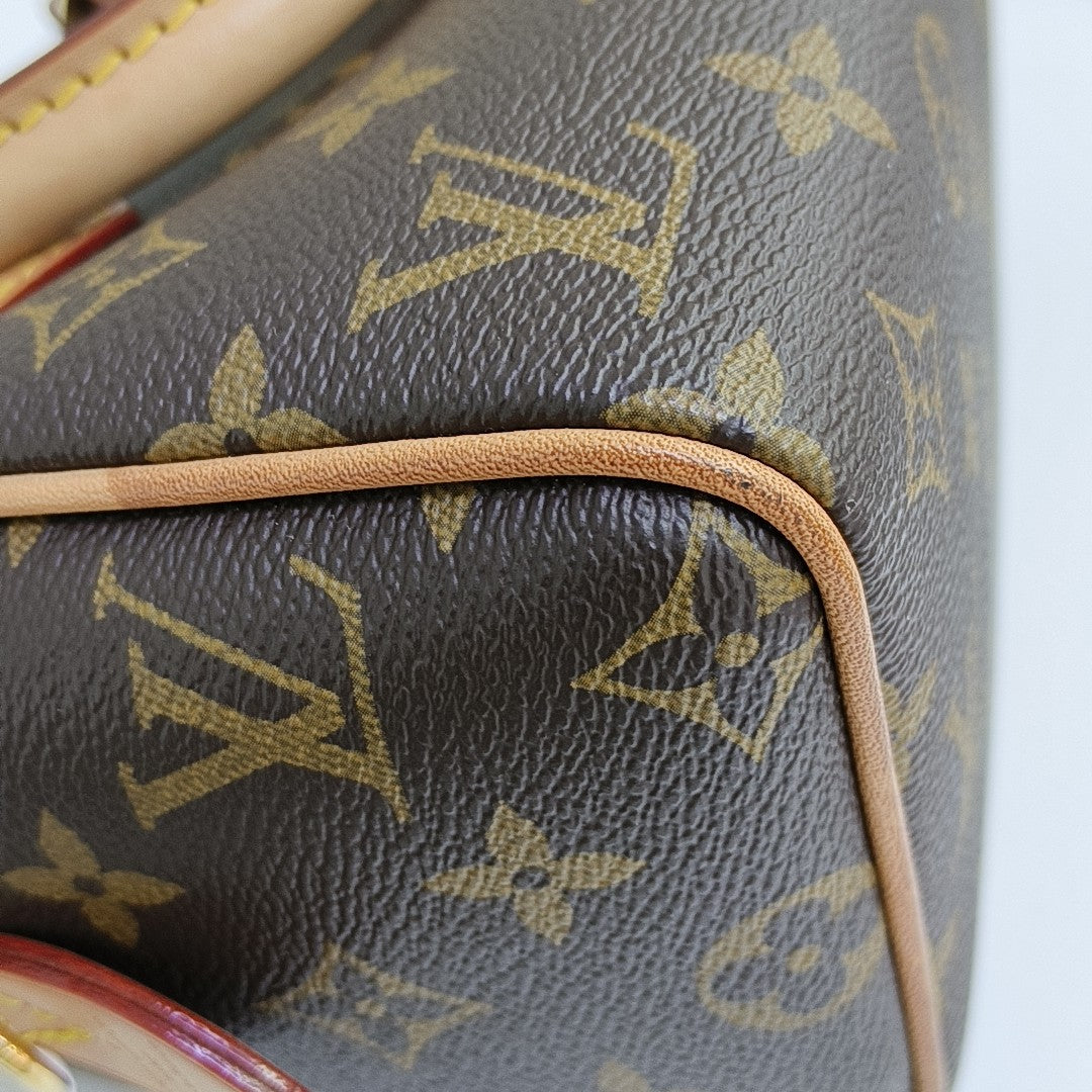 SPEEDY 20 Monogram Coated Canvas Brown