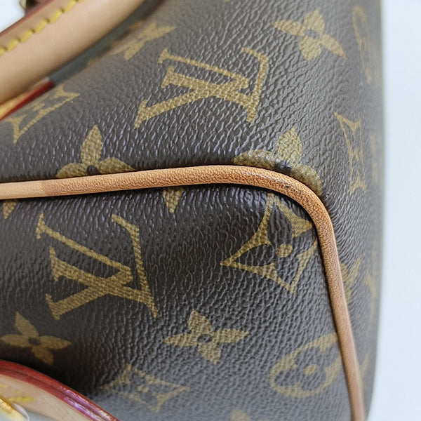 SPEEDY 20 Monogram Coated Canvas Brown