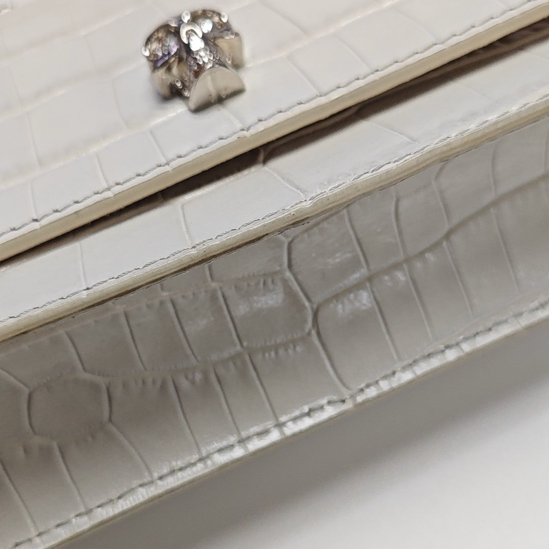 Calfskin Shoulder Bag White