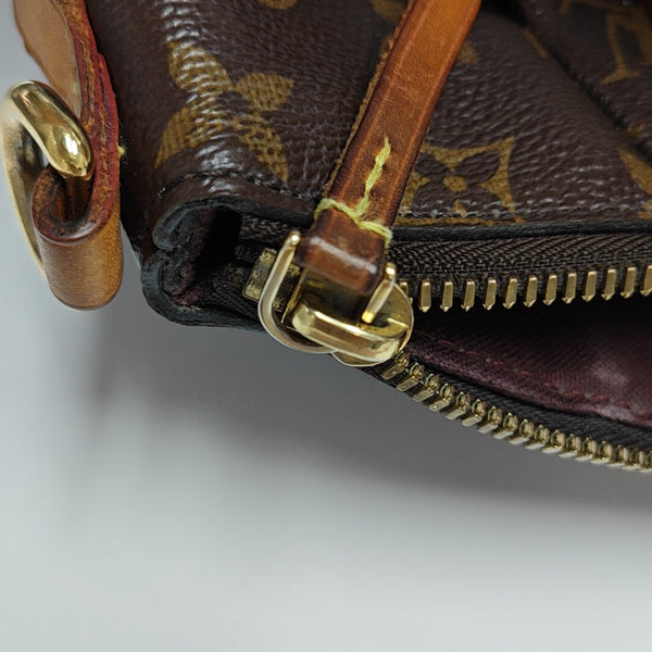 TURENNE Monogram Coated Canvas Brown