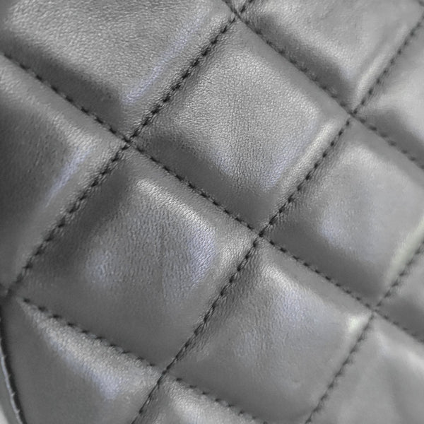 Quilted Lambskin Shoulder Bag Black