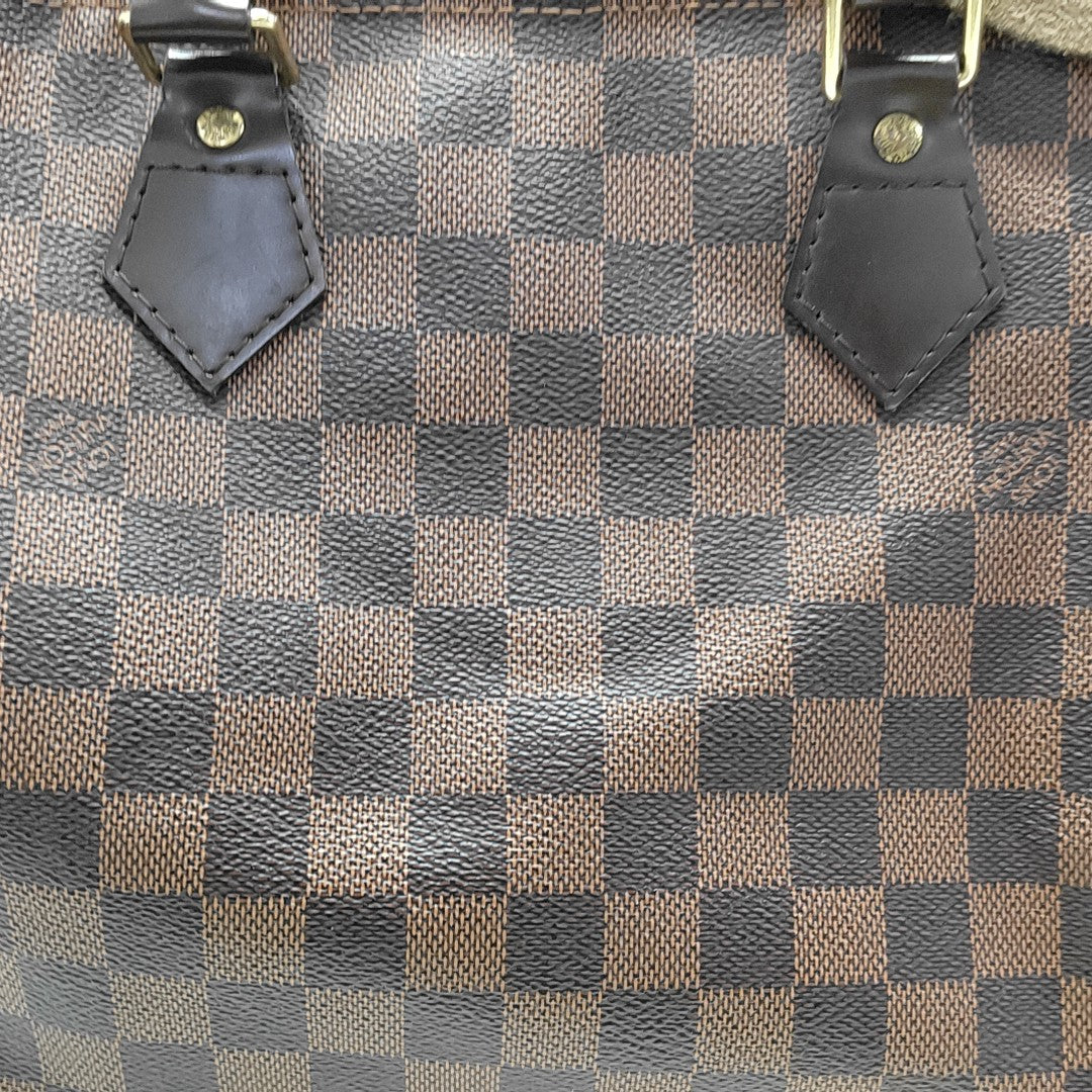 SPEEDY 30 Damier Ebene Coated Canvas Brown