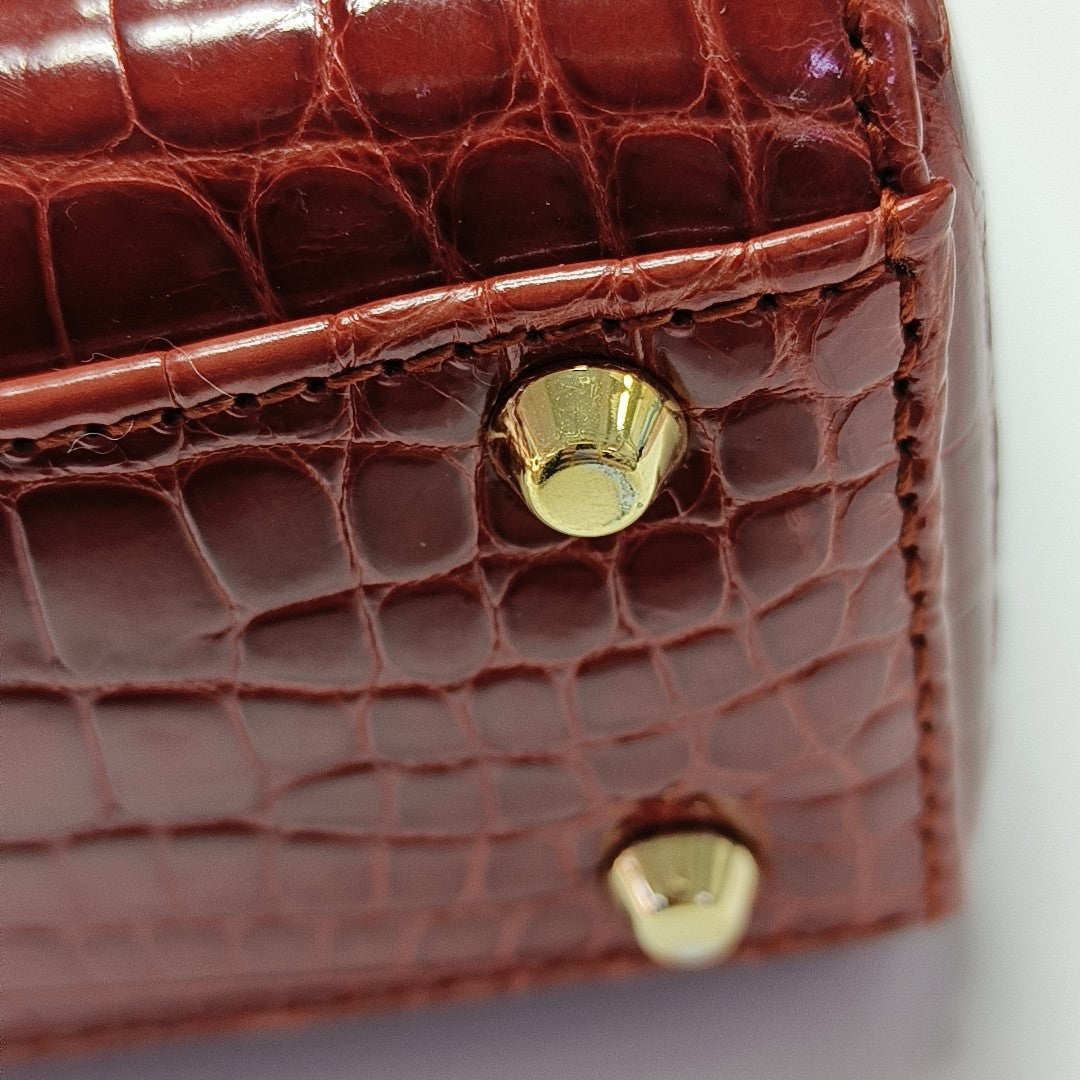 Lady Dior Mini Crocodile Red
