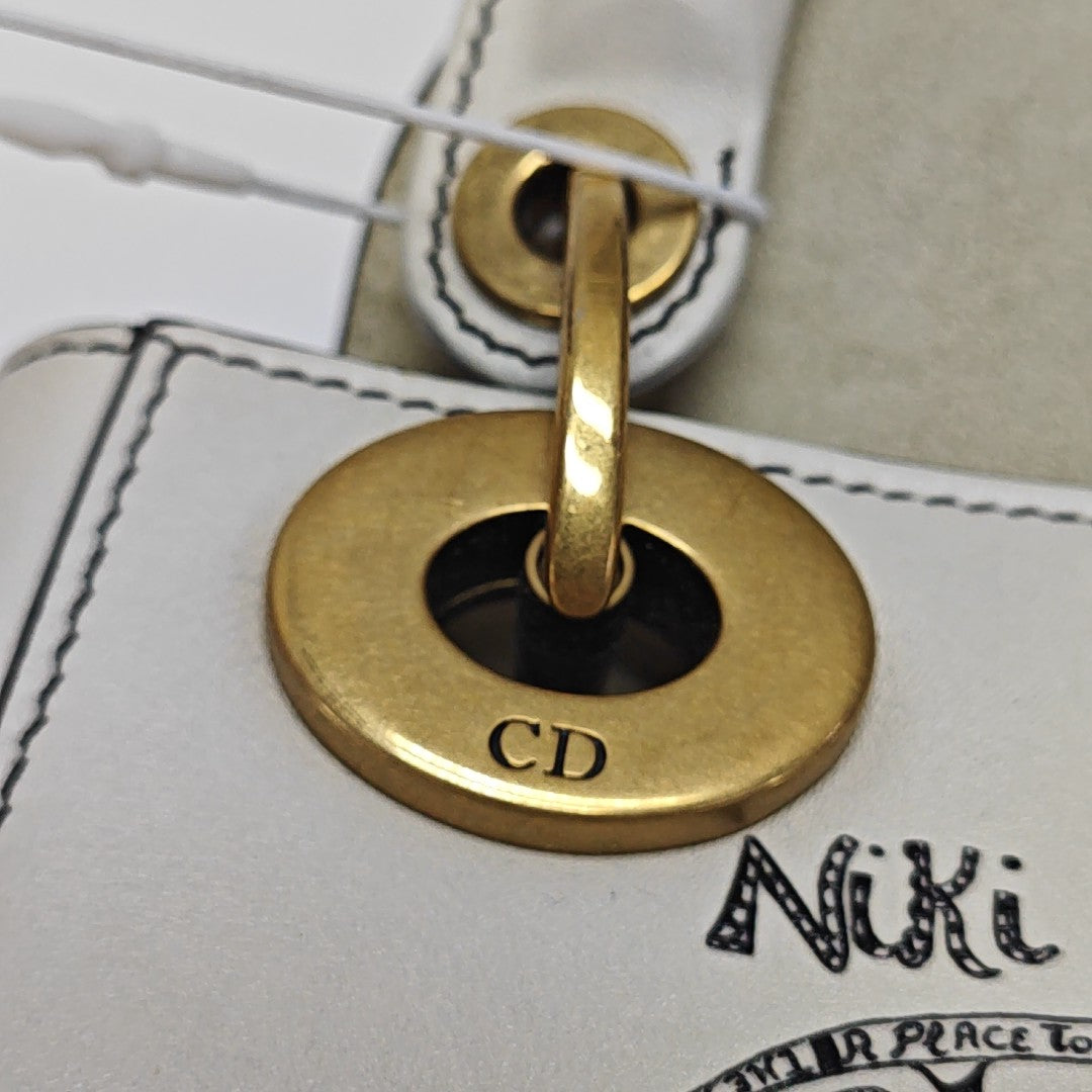 Lady Dior Small Lambskin White
